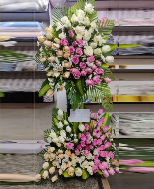 100 Roses Tall Arrangement
