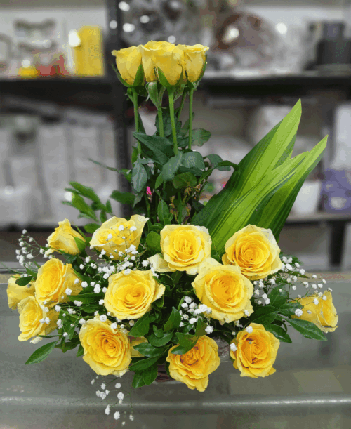 Golden Glow Basket