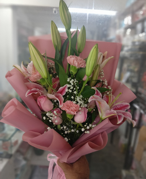 Pink Lilies & Flowers Bouquet