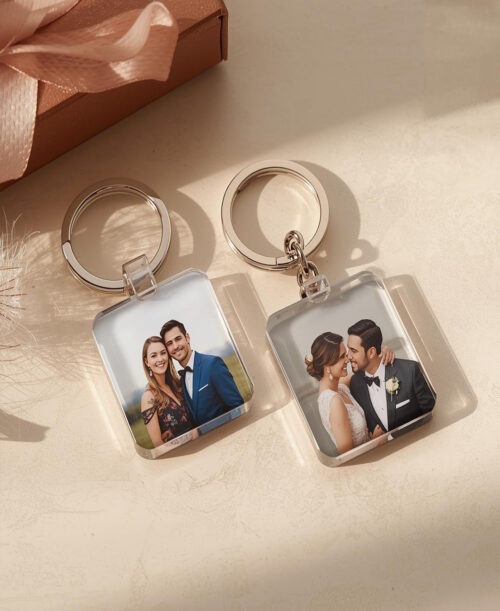 Anniversary Keychain with Photo