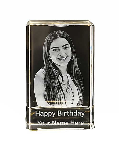 Personalised 3D Crystal Portrait Gift