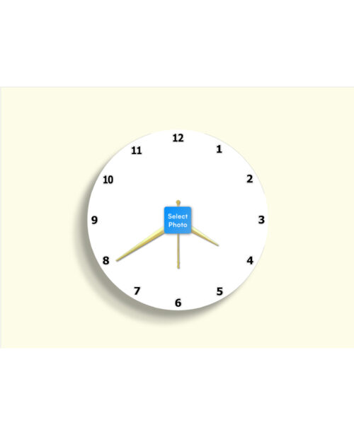 Personalised Circle Photo Wall Clock
