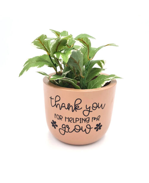 Personalised Flower Pot with Customized Message
